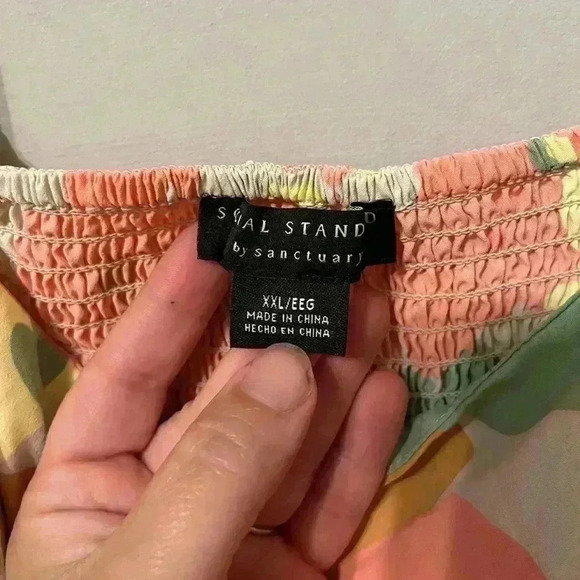 Social Standard by Sanctuary Women's smocked back Floral Maxi Dress XX-Large - Picture 4 of 9